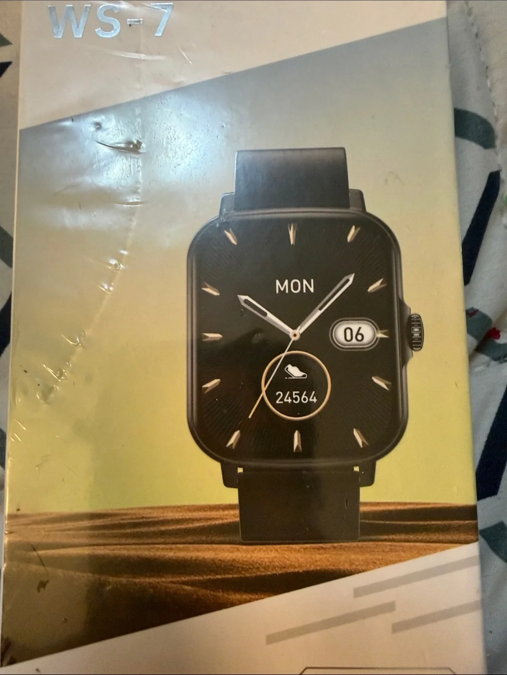 Men's Black Smartwatch with Activity Tracking